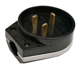 Разъем печной РШ/ВШ карболитовый 32А 250В черный 9114 | 4690612010199 IN HOME