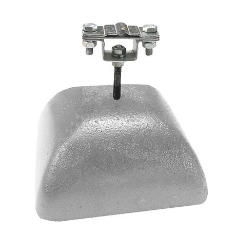 Держатель полоса/пруток для плоской кровли, оцинк. с бетоном 3.5 кг|71975|Ezetek