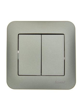 Выключатель 2-кл. 1п СП ASTI 10А IP20 в сборе платина. LEZARD 7081-3535-101