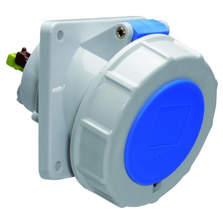 Розетка встраиваемая наклонная 32А 3р 230в 6h IP67 85х85 QC 12819 I 12819-Bals Bals