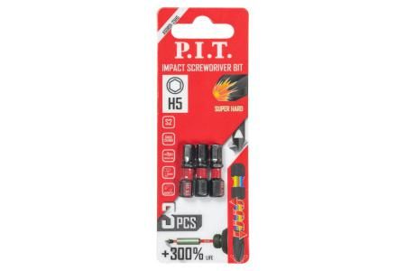 Бита ударная H5x25 мм 3 шт в уп - ASDR01-25H5 PIT