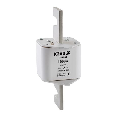 Вставка плавкая ППН-41-X3-4-1600А-УХЛ3 | 240221 КЭАЗ