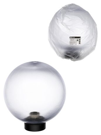 Светильник НТУ 03- 60-255 шар d=250 мм IP54 (прозрачный призма ПММА, основание плоское ПК, Е27) | SQ0330-0640 TDM