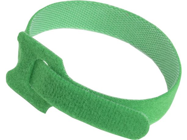 Хомут-липучка для кабеля 14х210мм с мяг. застеж. зел. (уп.100шт) ITK HKVG-W14-L210 IEK