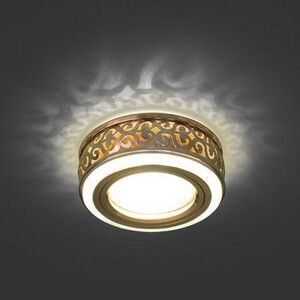 Светильник светодиодный Backlight BL092 GU5.3 3Вт 3000К круглый золото/бел. Gauss