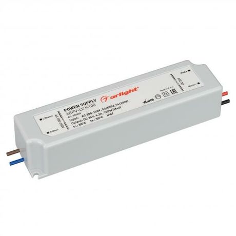 Блок питания ARPV-LV24100 (24V, 4.2A, 100W) (ARL, IP67 Пластик, 2 года) - 024345 Arlight