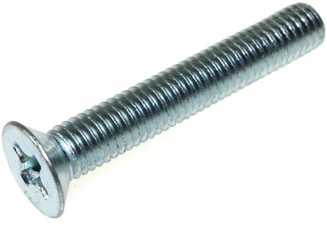 Винт DIN 965 с потайной головкой оцинкованный M4х20 (1500шт) | 133509 Tech-KREP