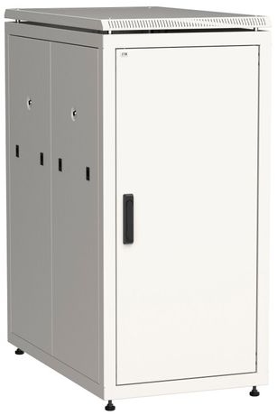 Шкаф сетевой 19" LINEA N 28U 600х1000 мм металлическая передняя дверь серый | LN35-28U61-M ITK IEK
