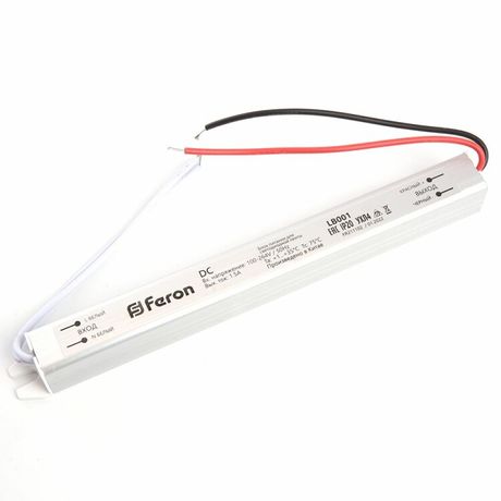 Трансформатор электронный для светодиодной ленты 24W 12V( драйвер),LB001 | 48011 FERON