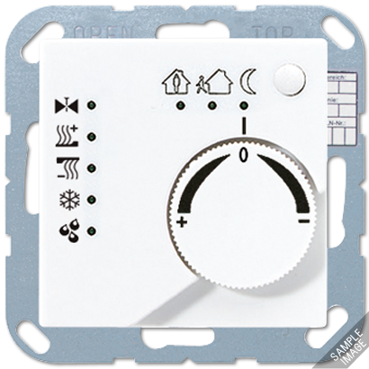 KNX-регулятор с ручкой для установки температуры; мокка | A2178MO Jung