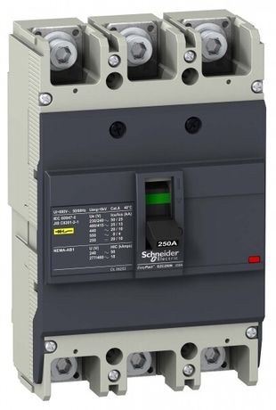 АВТОМАТИЧЕСКИЙ ВЫКЛЮЧАТЕЛЬ EZC250N 25 кА/400В 3П3Т 160 A | EZC250N3160 Schneider Electric APC