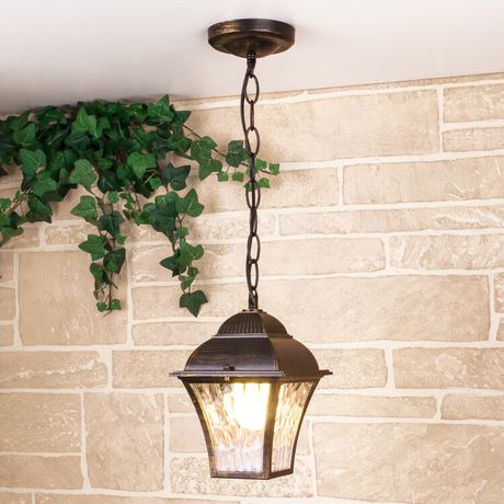 Светильник садово-парковый Apus H черное золото (GL 1009H) подвесной | a043115 Elektrostandard