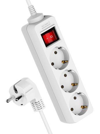 Удлинитель 3х5м с заземл. 16А IP20 ПВС 3х1 выкл. КОСМОС YKsm5m-3g-Z-V(K)