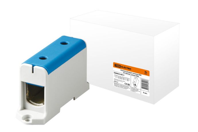 Клемма вводная силовая КВС 35-240 кв.мм. синяя | SQ0833-0011 TDM