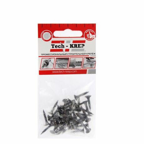 Саморез гипсокартон-металл 3.5х19 (пакет) (уп.40шт) Tech-Krep/Zitar 102377