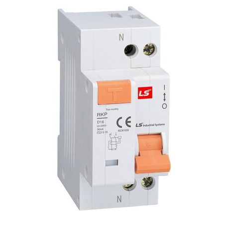 Дифференциальный автоматический выключатель RKP 1P+N C32A 100mA - 062203898B LSIS