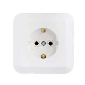 Розетка одинарная скр. с/з - РС16-201 Bylectrica