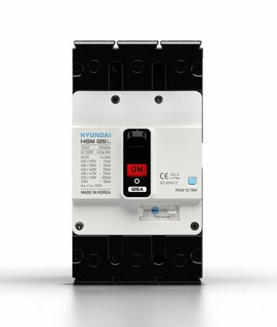 Автоматический выключатель HGM125L 3PT4S0000C 00125F 100-125A ток к.з. 55kA AC380/415В | 13.03.02.000604 HYUNDAI