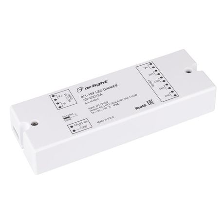 Пластик 3 года) - 014032 Диммер SR-2001EA (12-24V 384-768W 1-10V 4CH) (ARL IP20 Arlight