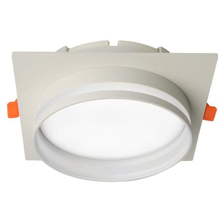Светильник потолочный встраиваемый, 25W 230V GX70, белый, квадрат, без лампы, DL703 LUNA | 51099 FERON