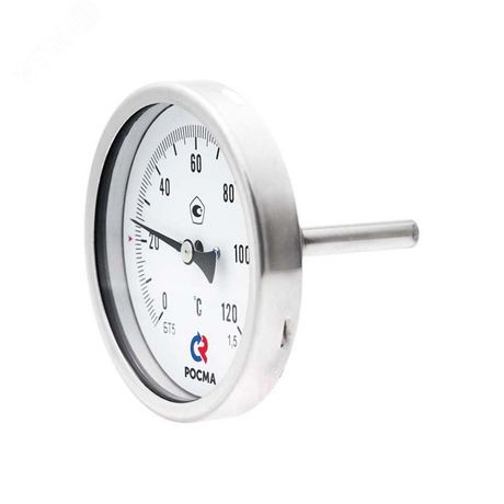 Термометр биметаллический осевой БТ-51.220 -30-50С G1/2' 100 кл.1.5 - 00000006175 РОСМА