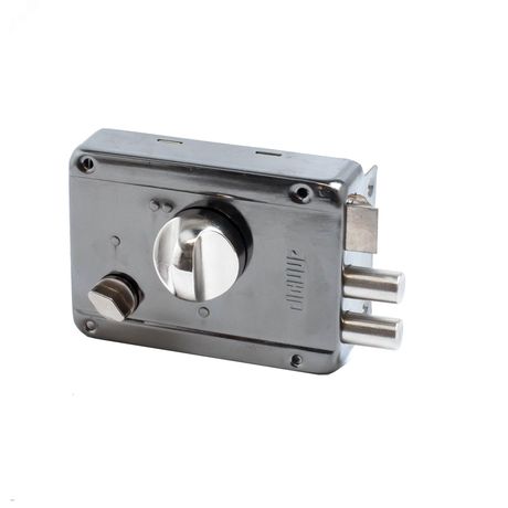 Замок накладной цилиндровый для деревянных дверей, АЛЛЮР LT600 BN-R серый - 5880 ПТК