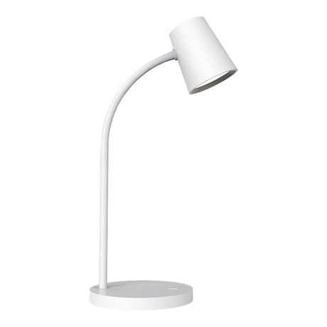 Светильник светодиодный настольный 8 Вт 600 лм 4000К AC 220 В Белый IP20 Пластик гибкая стойка сенсорное управление яркости освещения Qplus - GT6031 Gauss