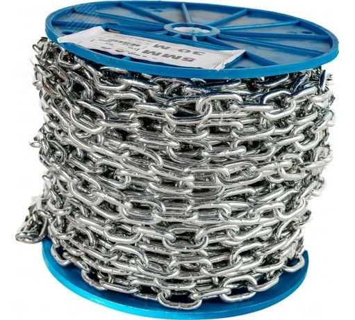 Цепь короткозвенная 8мм DIN 766 (SLC) накл. (уп.10м) Tech-Krep/Zitar 103327