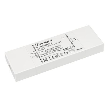 Блок питания ARV-SP-48090-FLAT-PFC (48V, 1.8A, 90W) (Arlight, IP20 Пластик, 5 лет) | 052082 Arlight