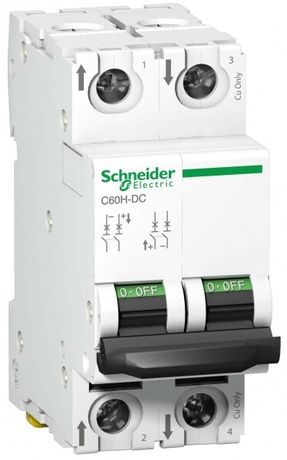 Выключатель автоматический двухполюсный C60H-DC 16А C 10кА | A9N61531 Schneider Electric