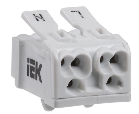 Клемма пружинная соединительная КСПн2-L+N | UKZ-B06-2P-F1-E0-10 IEK