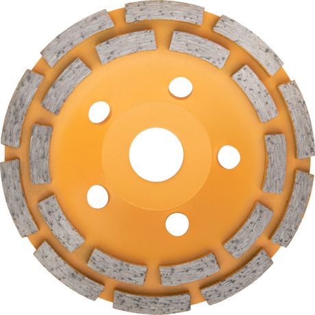 Диск шлифовальный алмазный посадочный диаметр 22.2мм сегментный двойн. ряд 125мм FIT 39517 РОС