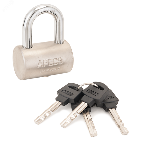 Замок навесной PDS-32-40 d7мм блистер Апекс - 2064 ПТК