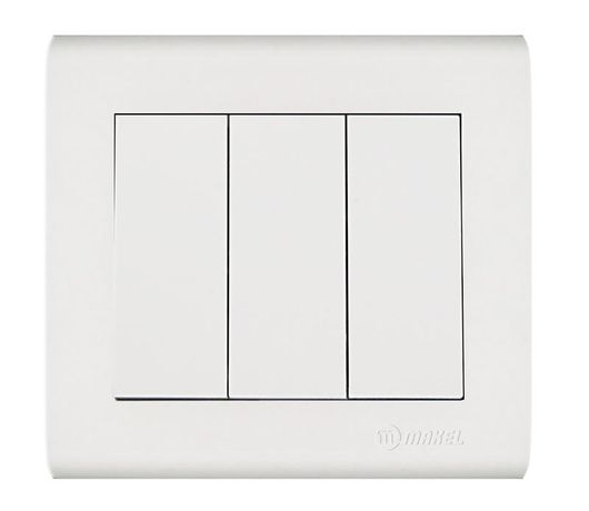 Выключатель 3-кл. Manolya 1вх. 3вых. бел. Makel 41001091