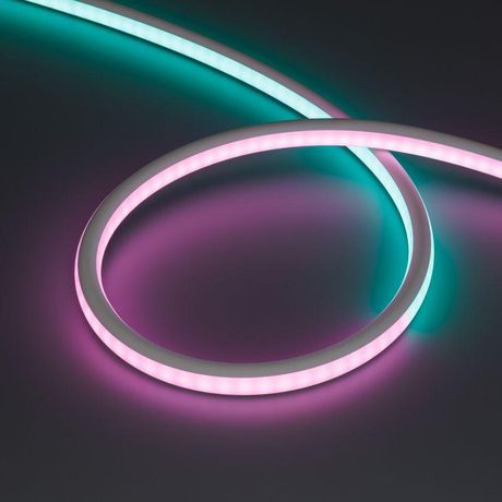Лента светодиодная герметичная SPI-WAVE-TOP-G200-18x15mm 24V RGB PX2 (26 W/m, IP54, 5m, wire x1) (ARL, вывод прямой, 3 года) - 052418 Arlight