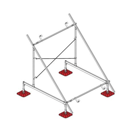 Конструкция опорная для установки солнечной панели/коллектора TECHNORAPTOR FOOT KM-TR-F-SSfSPI-C КМ TR0080 КМ-Профиль