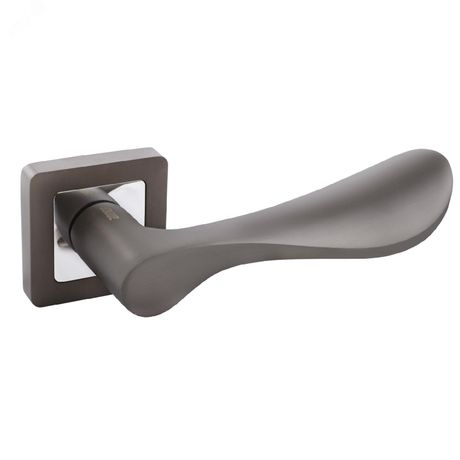 Ручка на квадратной накладке (комплект), АЛЛЮР АРТКИАНУ MBN (2540) графит - 12272 ПТК