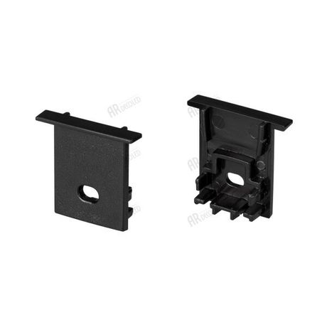 Заглушка SL-COMFORT-1722-F BLACK c отверстием (arlight, Пластик) | 031778 Arlight