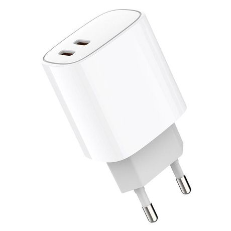 Устройство зарядное сетевое с двумя портами USB-C + 20Вт Rexant 18-2210 MEET