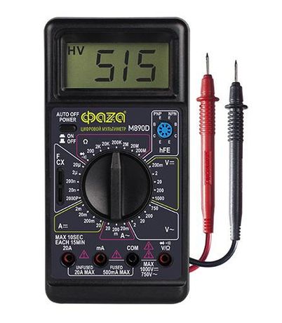 Мультиметр цифровой M890D | 5008830 ФАZА ФАЗА .4895205008830