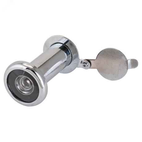 Глазок дверной для металлических и деревянных входных дверей толщиной 35-50мм, АЛЛЮР ГД-2 БШт 35-50мм хром - 1514 ПТК