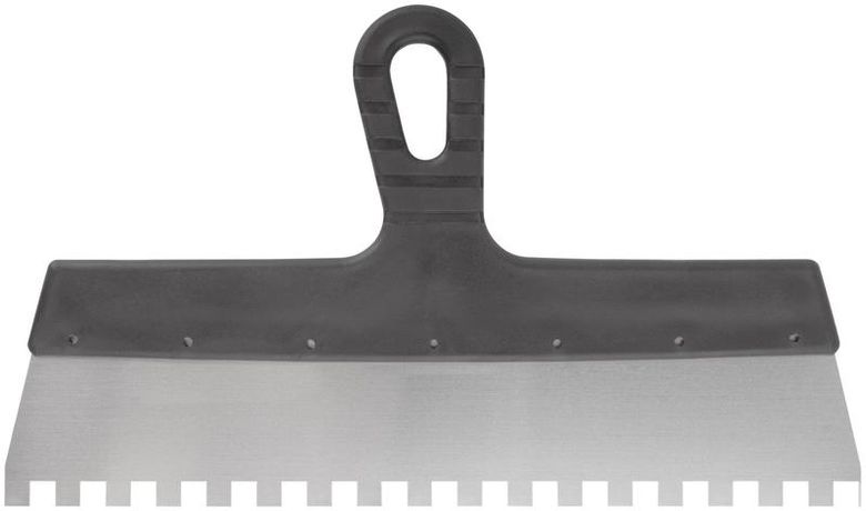 Шпатель фасадный зубчатый 350мм/зуб 10мм нерж. КУРС 06615