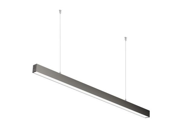 Светильник светодиодный ДПО/ДСО TS 02 S 48 OP 840 L1500 BK 1500х60х60 мм 40Вт 4000К IP20 подвесной линейный в компл. с тросом 3м черн.   11050224515