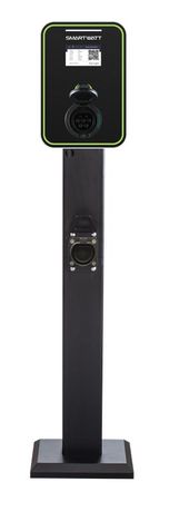 Зарядная станция для электромобиля SMARTWATT EVC, 22 кВт, коммерческая OCPP 1.6J, переменный ток, 3 фазы 380 В 32 А, розетка Type2, IP54 - 4512020470014 Delta