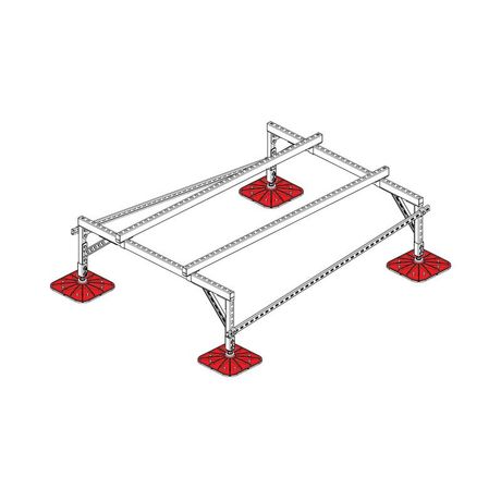 Конструкция опорная для установки оборудования TECHNORAPTOR FOOT 1500х2000 тип 1 KM-TR-F-SSEI-1500-2000-1 КМ TR0028 КМ-Профиль