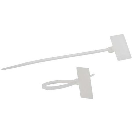Стяжка кабельная нейлоновая (хомут) 2.5 х 115 мм белая с площадкой для маркировки 27 13 (50 шт/уп) NO-225-319 - Б0066061 ЭРА