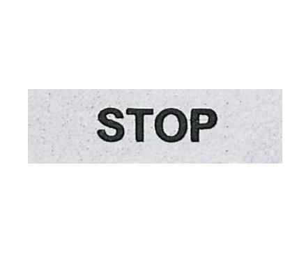Табличка "STOP" 8мм EMAS BET08STOP