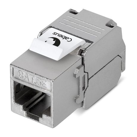 Вставка Keystone Jack RJ-45(8P8C), 180 градусов, категория 5e, экранированная, без инструмента Toolless - 7965c Cabeus