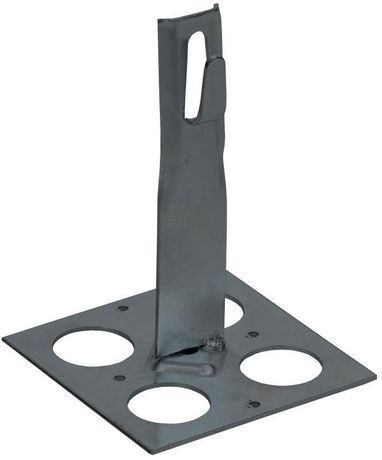 Держатель проводника круглого 6-8мм для плоской кровли h=90мм оцинкованная сталь TD IEK - ZDP85-13-1-68-90