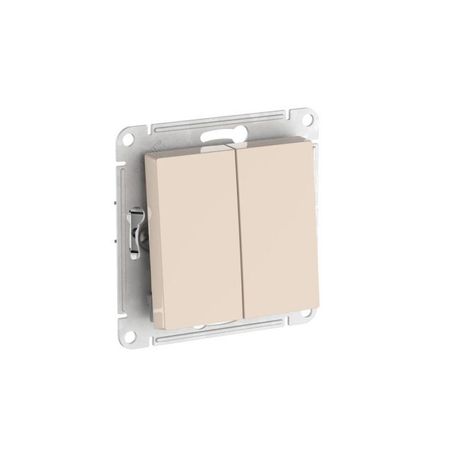 Переключатель 2-кл. AtlasDesign (сх. 6/2) 10AX быстрозажим. клем. механизм беж. SE ATN000265S APC